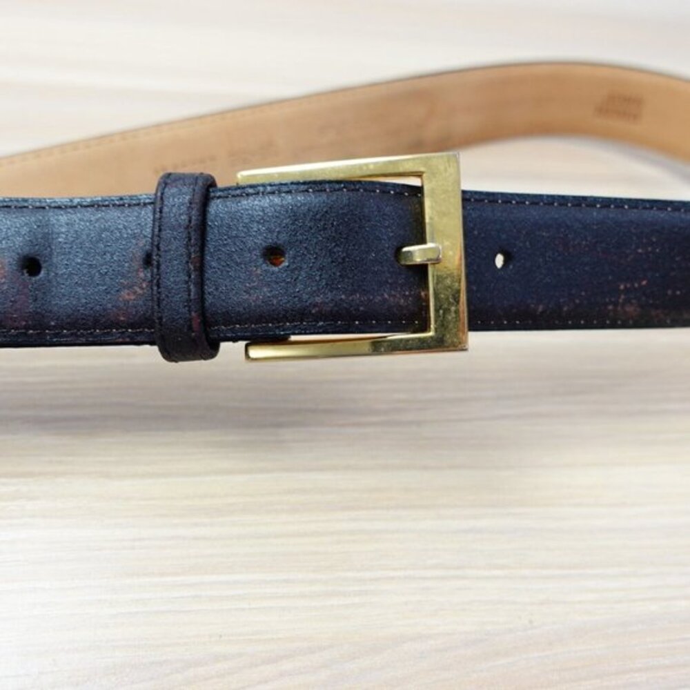 Classic Formal Genuine Leather‎ Belt Mens 32 Black Cowhide Corpcore JOHN HENRY